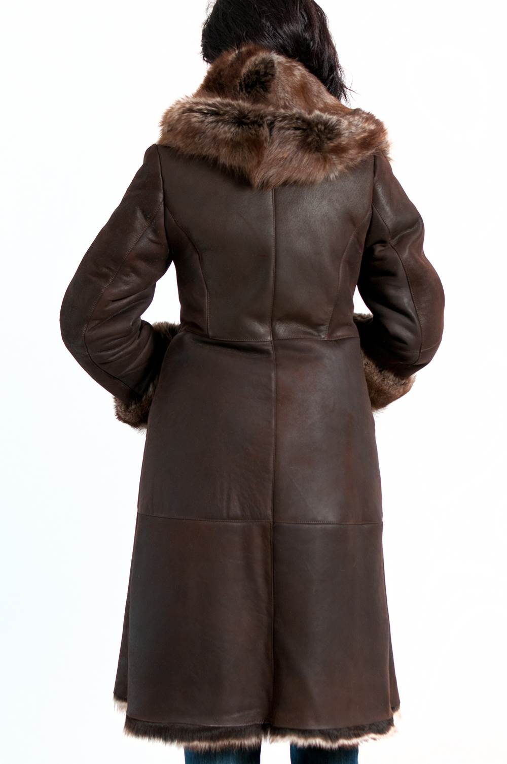 INGRID ZIP' Manteau femme en Cuir Agneau véritable Fabrication