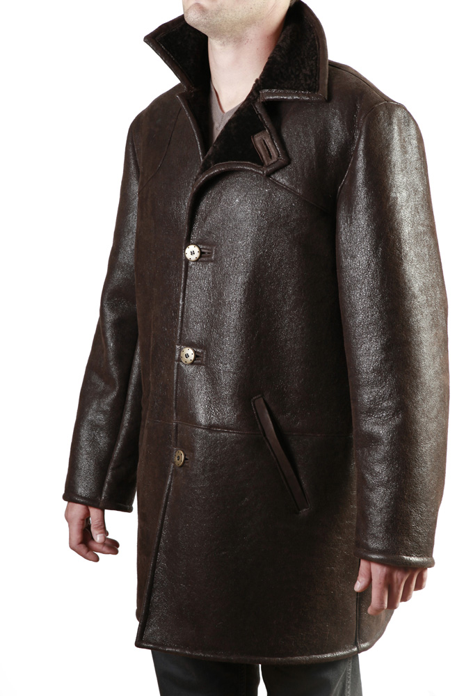 Veste Vintage En Peau De Mouton Véritable – Marron – Style Rétro Chaud Et Confortable Pour Femme