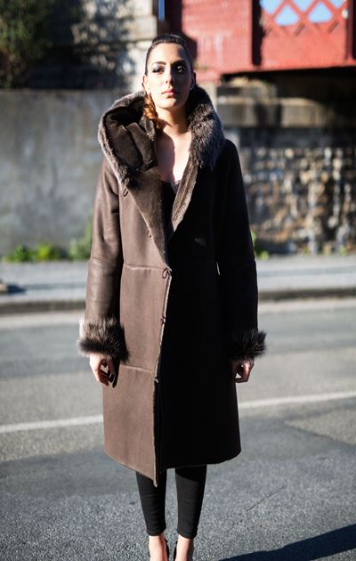 manteau femme shearling