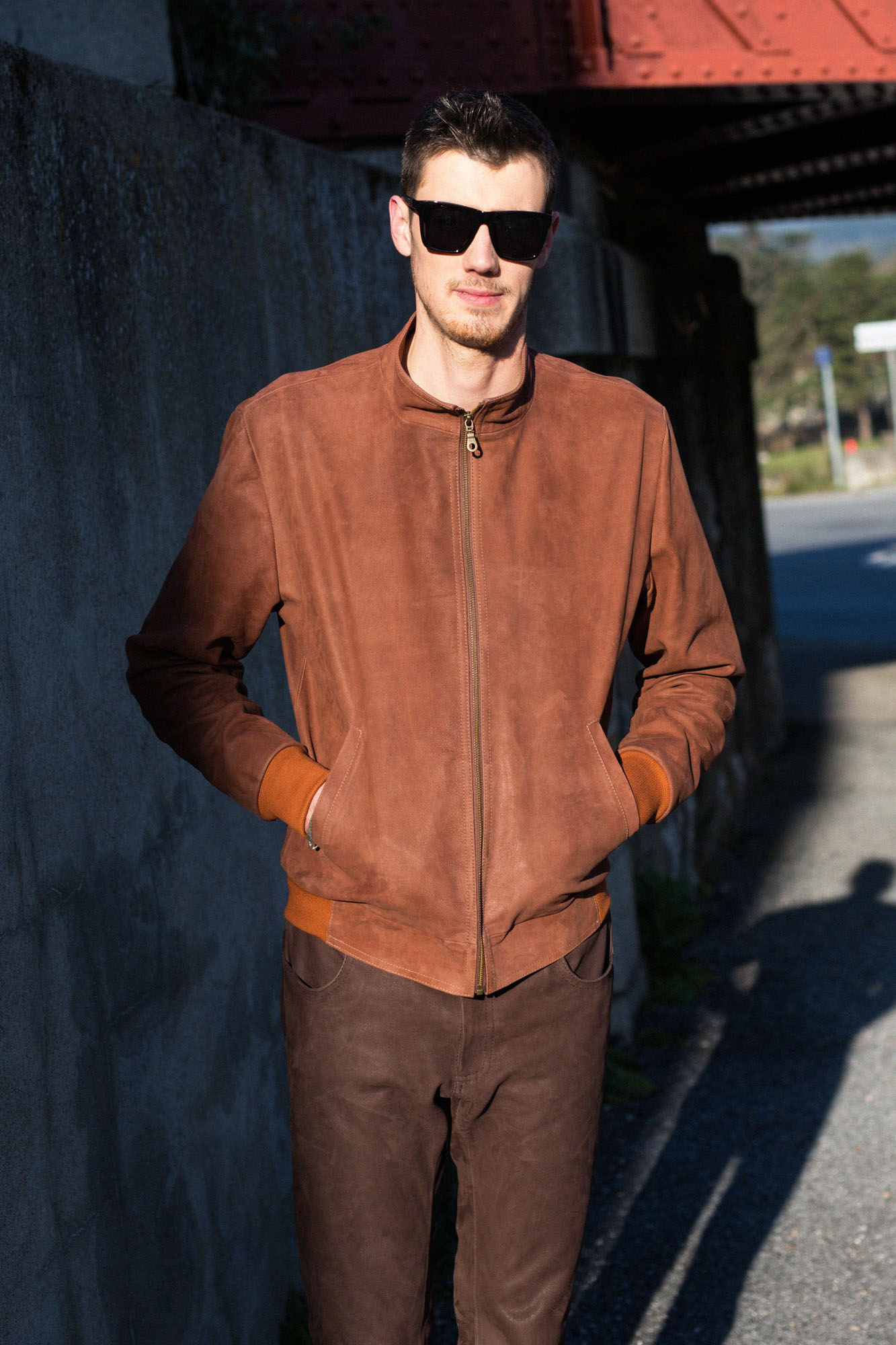 Veste cuir sales de chevre femme