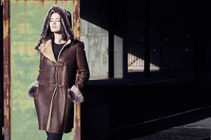 Homme Cuir Veste En Lainée Peau Offre aqnXzxSBEa