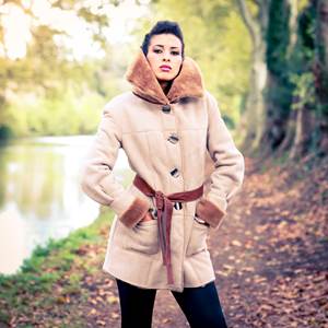 SARAH Veste peau mouton retourn Shearling